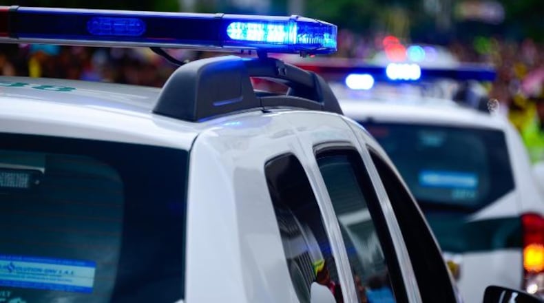 File photo of police lights.