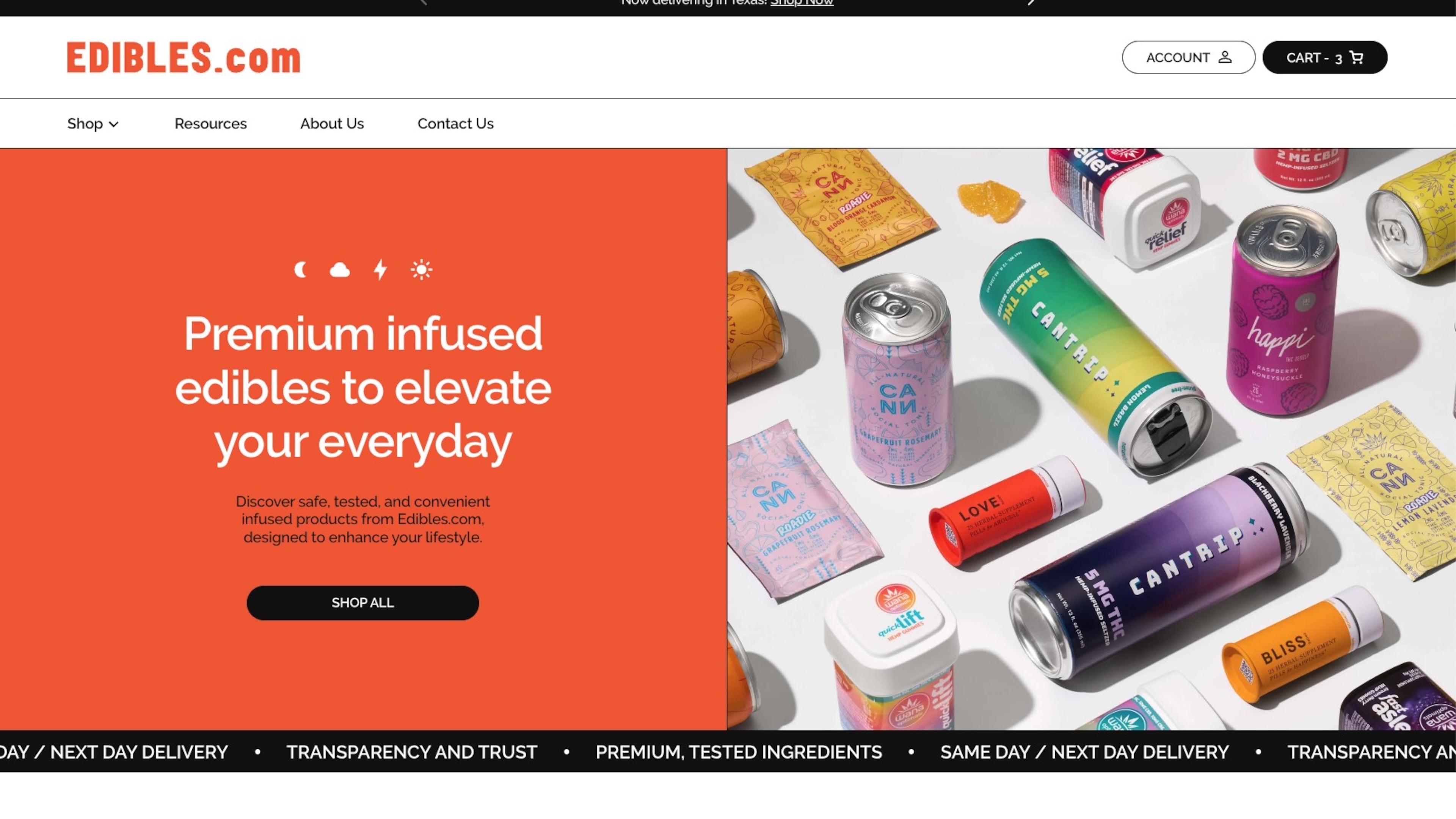 Edible Brands, the company behind the iconic Edible Arrangements and other sweet treats, is expanding into hemp products through its aptly named platform, Edibles.com. (Courtesy of Edible Brands)