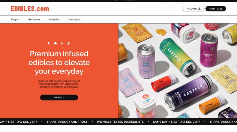 Edible Brands, the company behind the iconic Edible Arrangements and other sweet treats, is expanding into hemp products through its aptly named platform, Edibles.com. (Courtesy of Edible Brands)