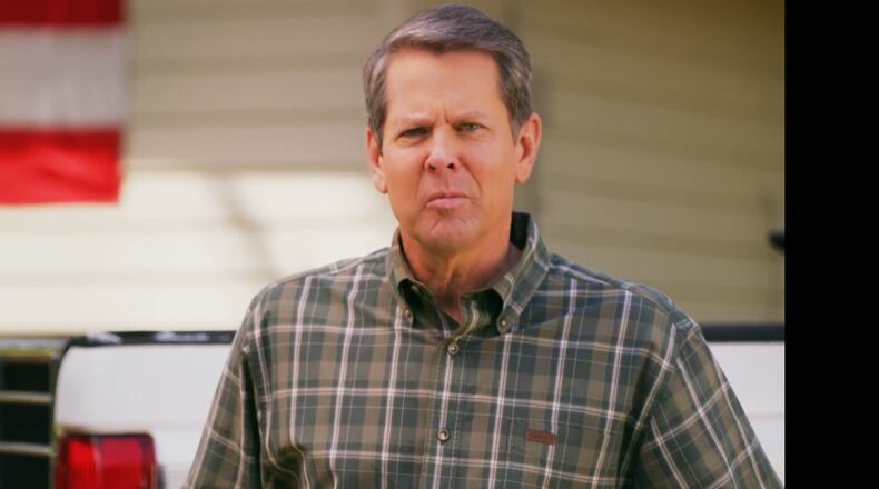 A screenshot of Brian Kemp's ad in the GOP runoff.