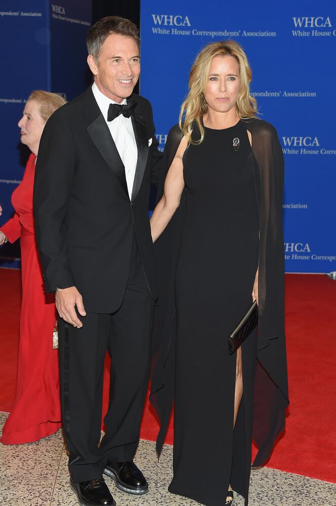 Tea Lioni and Tim Daly co-star on Madam Secretary and made their relationship public at the White House Correspondents Dinner.