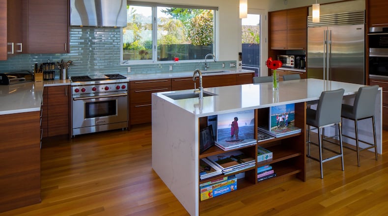 Homeowners are increasingly seeking long-lasting materials, and quartz countertops are becoming ever more popular. (Mike Siegel/The Seattle Times/TNS)