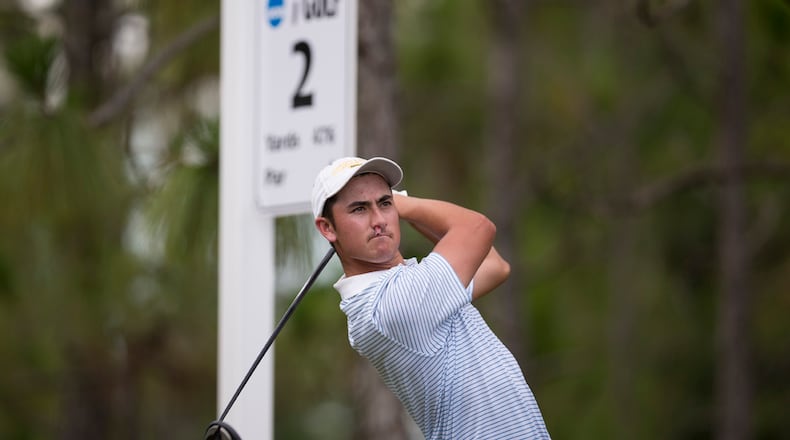 Chris Petefish during the third round of the NCAA Championship, May 31, 2015, Bradendon, Fla. (Clyde Click/GTAA)