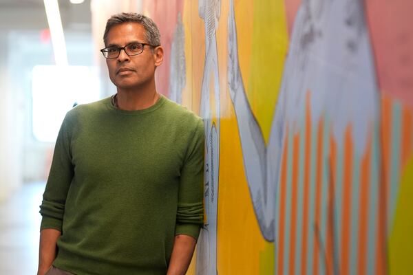 Nick Turner, president of the Vera Institute of Justice, poses for a portrait in their office, Thursday, April 17, 2025, in New York. (AP Photo/Pamela Smith)