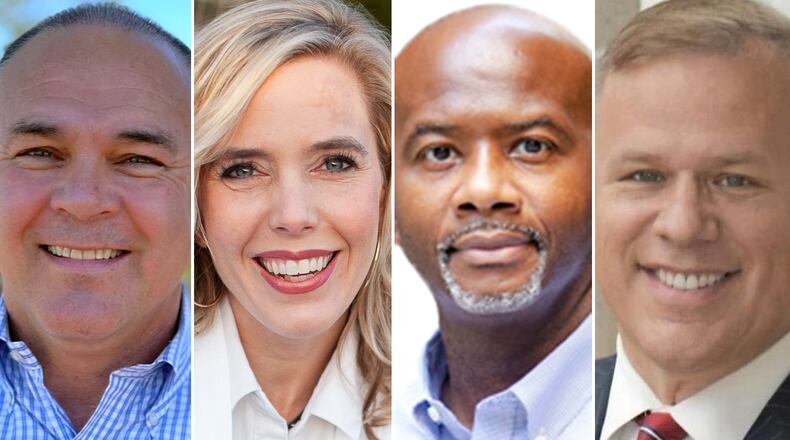 Candidates for Georgia Commissioner of Labor: Republican State Sen. Bruce Thompson; Democrat Nicole Horn, a former small business owner; Democratic State Rep. William Boddie; and Republican Mike Coan, who had been his deputy commissioner.