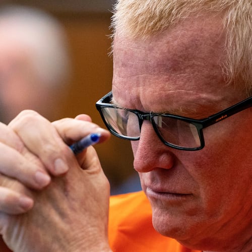 FILE - Alex Murdaugh, convicted of killing his wife, Maggie, and younger son, Paul, in June 2021, listens during a hearing on the motion for a retrial, Jan. 16, 2024, at the Richland County Judicial Center in Columbia, S.C. (Gavin McIntyre/The Post and Courier via AP, Pool, File)