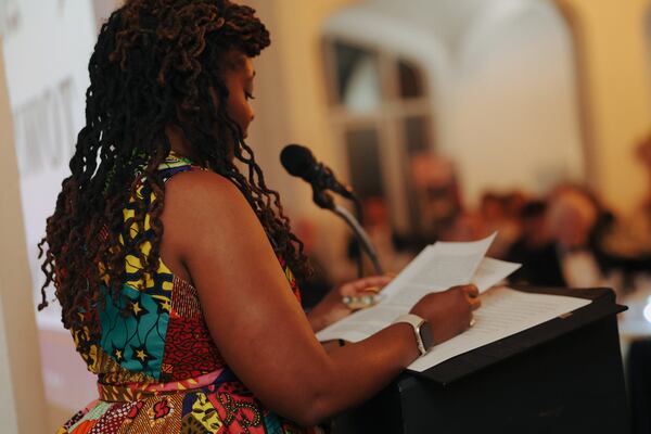 Denene Millner said she is convinced her ancestors helped her as she wrote “One Blood.” (Becca York / AJC)