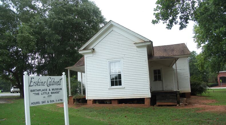 Southern writer Erskine Caldwell will be one of the topics for the Fayette Senior Services during January. His birth home is maintained as a museum by the Moreland Cultural Arts Alliance, which also maintains a museum for native son and Southern author/Atlanta Journal-Constitution columnist Lewis Grizzard. (Courtesy of Moreland Cultural Arts Alliance)