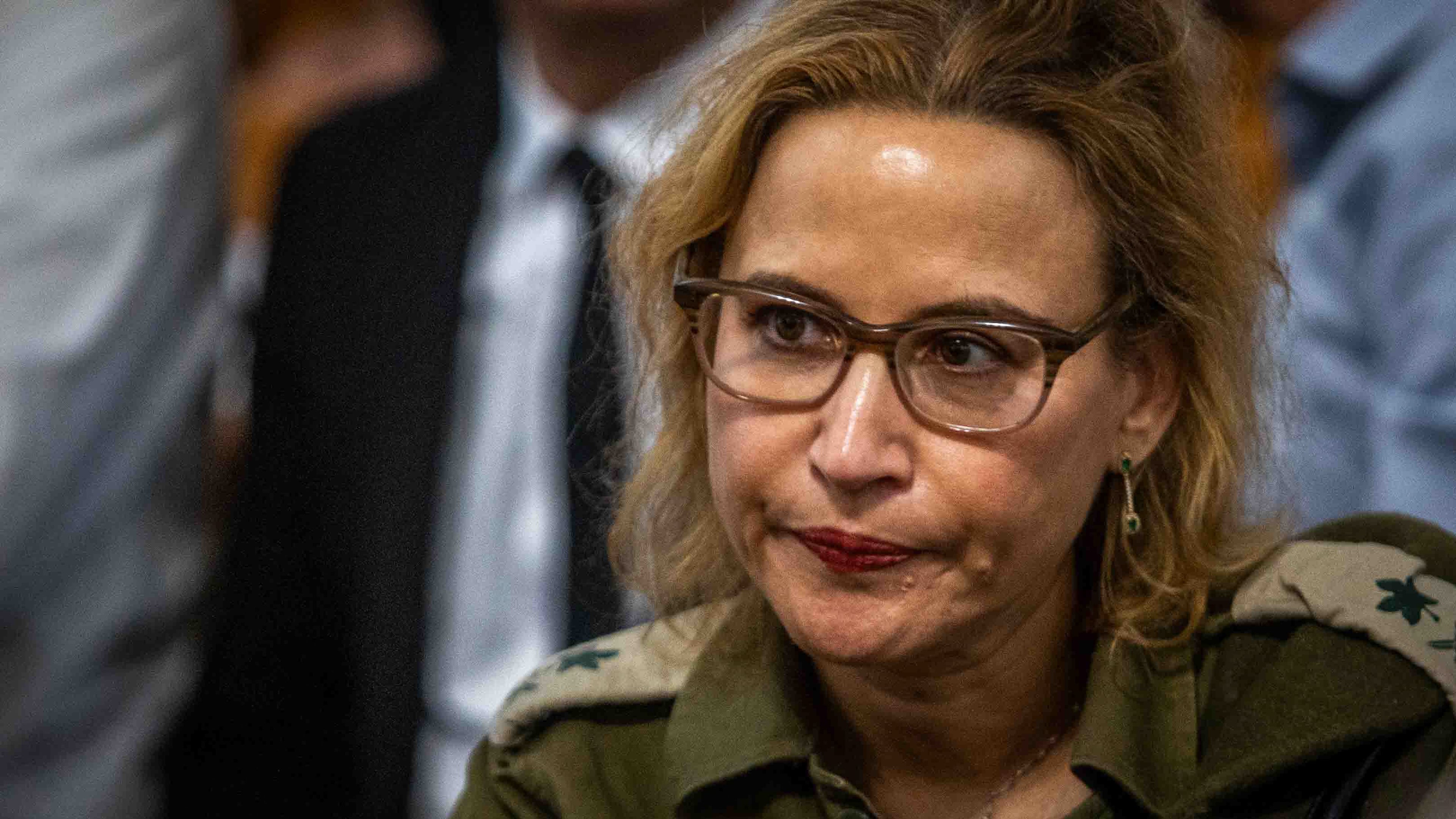 Israel's Military Advocate General Maj. Gen. Yifat Tomer-Yerushalmi, at the supreme court in Jerusalem Tuesday, Oct. 1, 2024. (AP Photo/Oren Ben Hakoon)