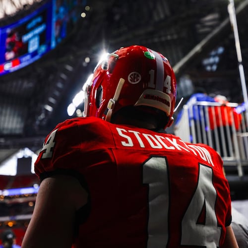 Georgia quarterback Gunner Stockton has grown in several ways since his last appearance in an SEC championship game, in 2024 against Texas. (File)