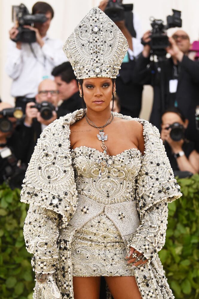 Rihanna channels the Pope at 2018 Met Gala