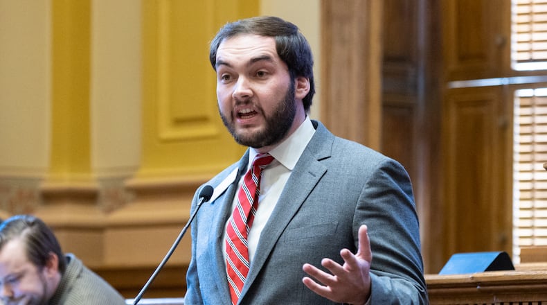 State Sen. Colton Moore, R-Trenton, opposes a bill that would criminalize using deepfake computer-generated versions of politicians to deceive voters.