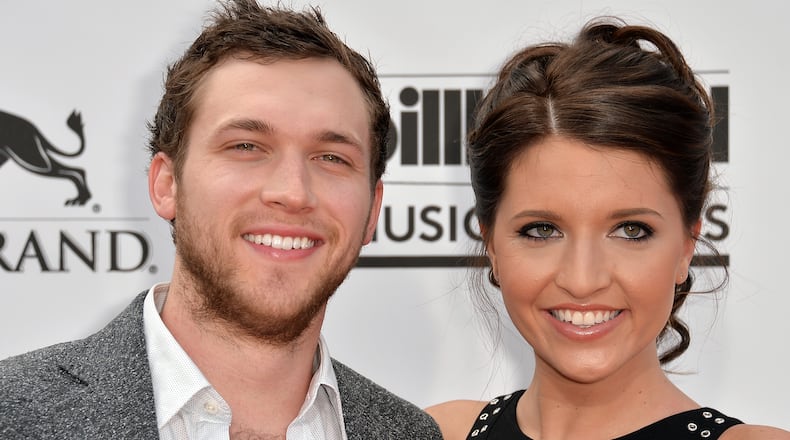 LAS VEGAS, NV - MAY 18: Singer Phillip Phillips (L) and Hannah Blackwell attend the 2014 Billboard Music Awards at the MGM Grand Garden Arena on May 18, 2014 in Las Vegas, Nevada. (Photo by Frazer Harrison/Getty Images)