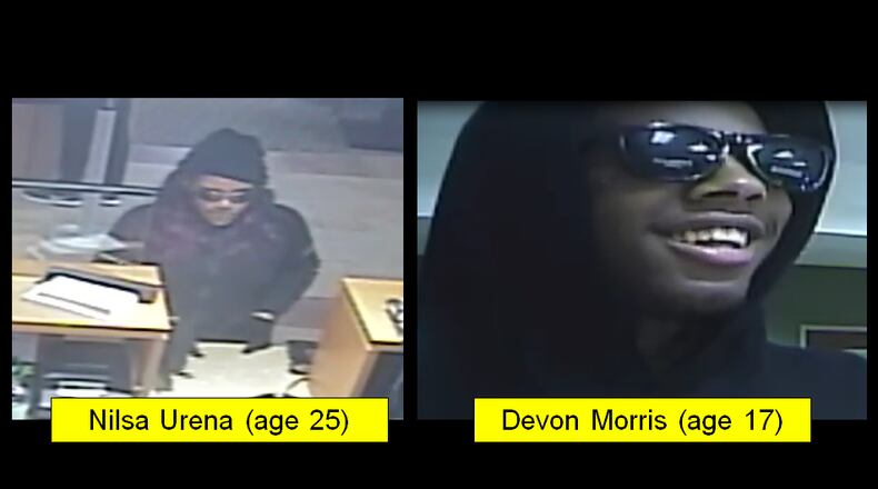 Nilsa Urena, Devon Morris and a 16-year-old have been charged with robbery.