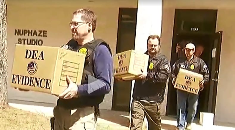 DEA agents raided the Sandy Springs office of Dr. Arnita Avery-Kelly in April 2016. (Credit: Channel 2 Action News)