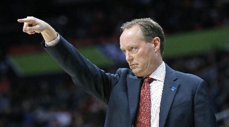 Hawks boss Mike Budenholzer's team is missing a lot of open shots. Curtis Compton/ccompton@ajc.com