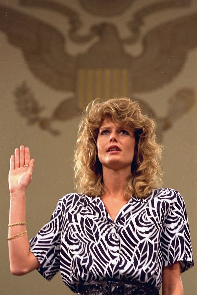 Women linked to scandals; Fawn Hall