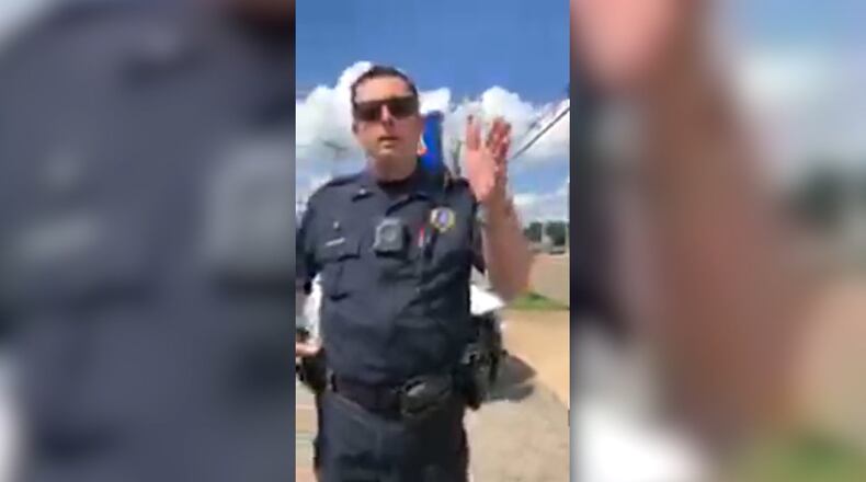 Rostro questioned agents for several minutes begging to see official documents. (Fox13Memphis.com)