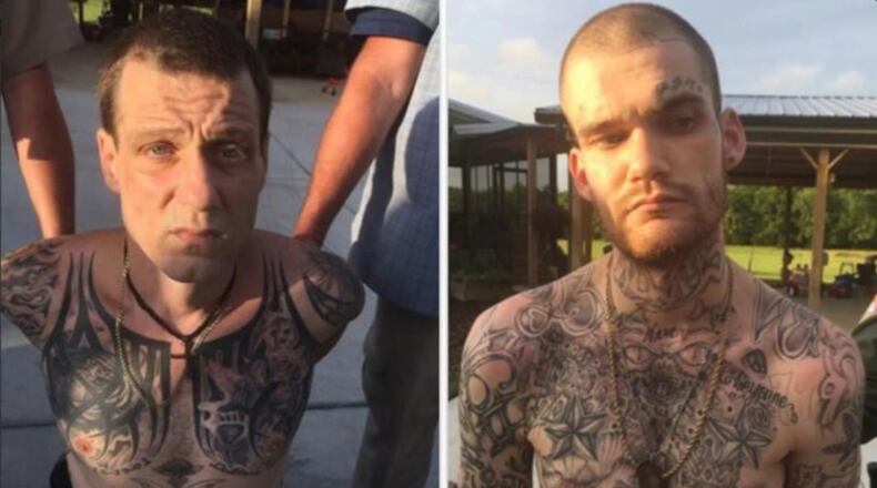 The capture of Ricky Dubose and Donnie Rowe.