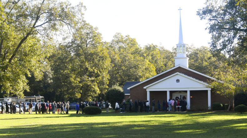 n this Sunday, Nov. 3, 2019, file photo, former President Jimmy Carter teaches Sunday school at Maranatha Baptist Church, in Plains, Ga. Nearly four decades after he left office and despite a body that’s failing after 95 years, the nation’s oldest-ever ex-president still teaches Sunday school roughly twice monthly at the church. (AP Photo/John Amis, File)