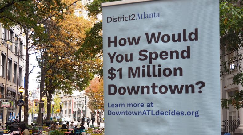 People who live, work or play in downtown Atlanta will get a chance to help the city decide how to spend $1 million slated for transportation projects.