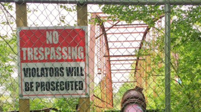 Historic Rogers Bridge closed for safety. Courtesy of City of Duluth