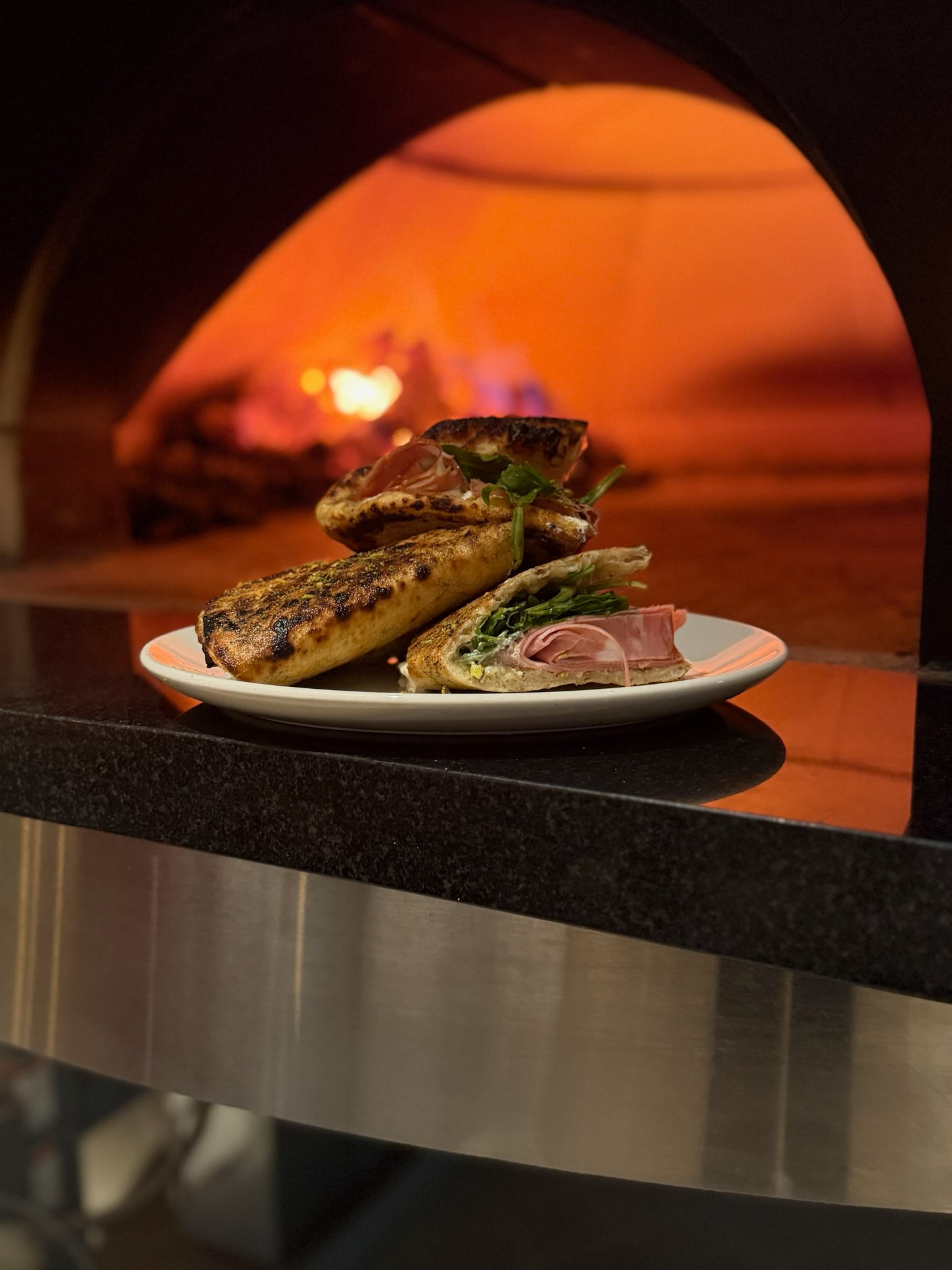 The mortazza sandwich at Krog Bar Coal Fired Pizza. (Courtesy of Krog Bar Coal Fired Pizza)