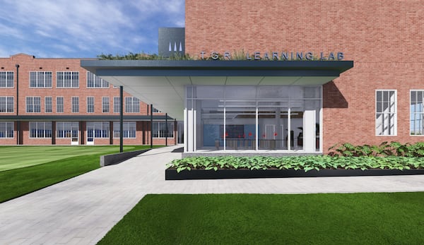 A rendering of the future TGR Learning Lab in Atlanta. A $20 million grant from the Arthur M. Blank Family Foundation to TGR Foundation will be used to transform the Capitol View Elementary School in Atlanta to a TGR Learning Lab, which is expected to open by late 2027. (Jenna Bascom/Courtesy of TGR Foundation)