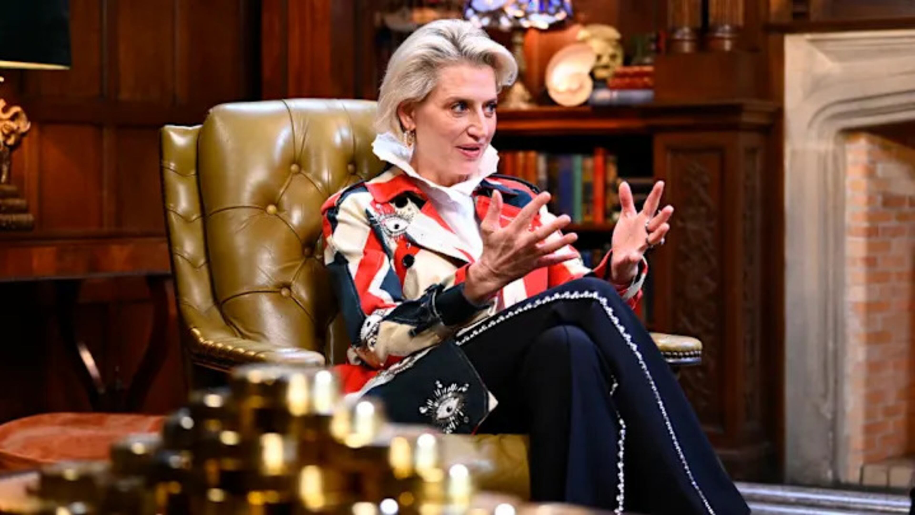 Dorinda Medley of "The Real Housewives of New Jersey" fame comes back for a second run on "The Traitors" with four other "Housewives" alum. (Courtesy of Peacock TV)