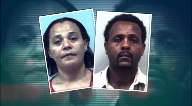 Etsegenet Tekletsio (left), Belayneh Ogato (Credit: Gwinnett County Sheriff's Office)