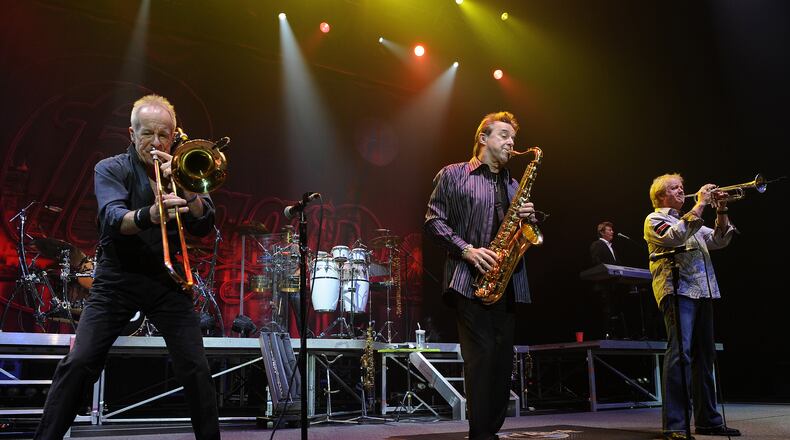 The famed Chicago horn section. Photo: AP.