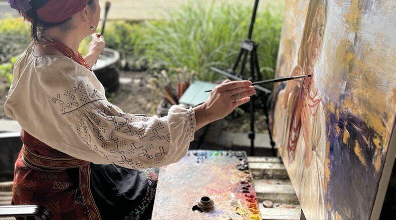 Iryna Kalyuzhna dodged Russian bombs and escaped to the Netherlands. Photos: Art Territory UA