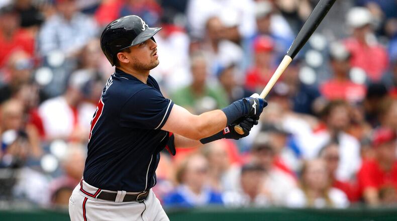 Braves third baseman Austin Riley has proven he belongs among the NL's best. (AP Photo/Nick Wass)