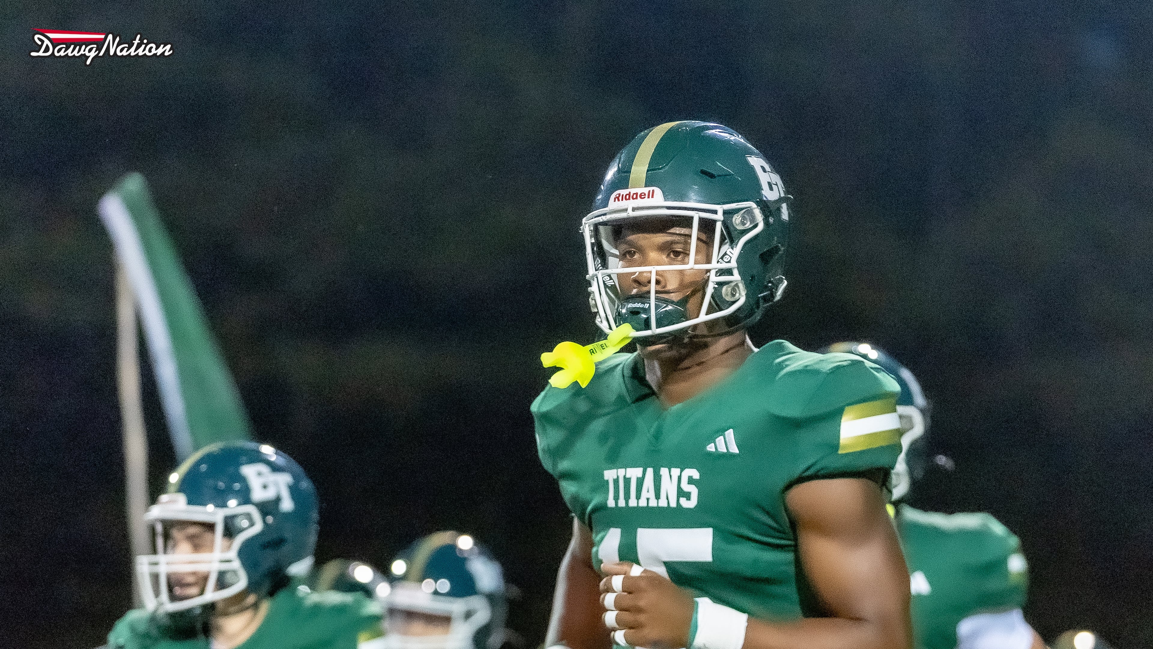 Blessed Trinity defensive end DJ Jacobs, rated the No. 1 junior prospect nationally by 247Sports, blocked an extra point in overtime on the final play of last week’s game. (Jeff Sentell/DawgNation)