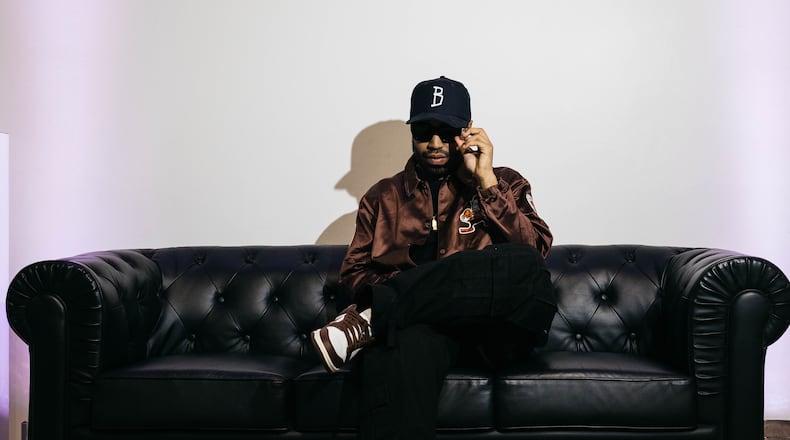 Brian Wright, co-founder of Six Degrees, poses at an event the creative agency produced for the NFL in 2023. Courtesy of Six Degrees