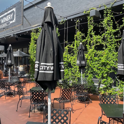 The City Winery patio has plenty of outdoor tables and seating. Ligaya Figueras / ligaya.figueras@ajc.com