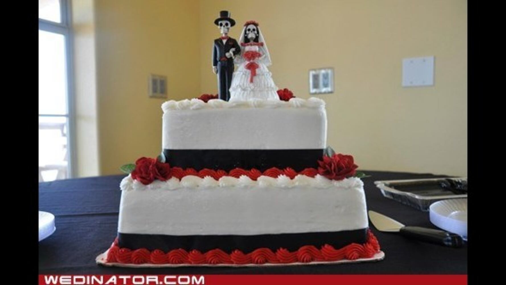 Funny, odd wedding cakes