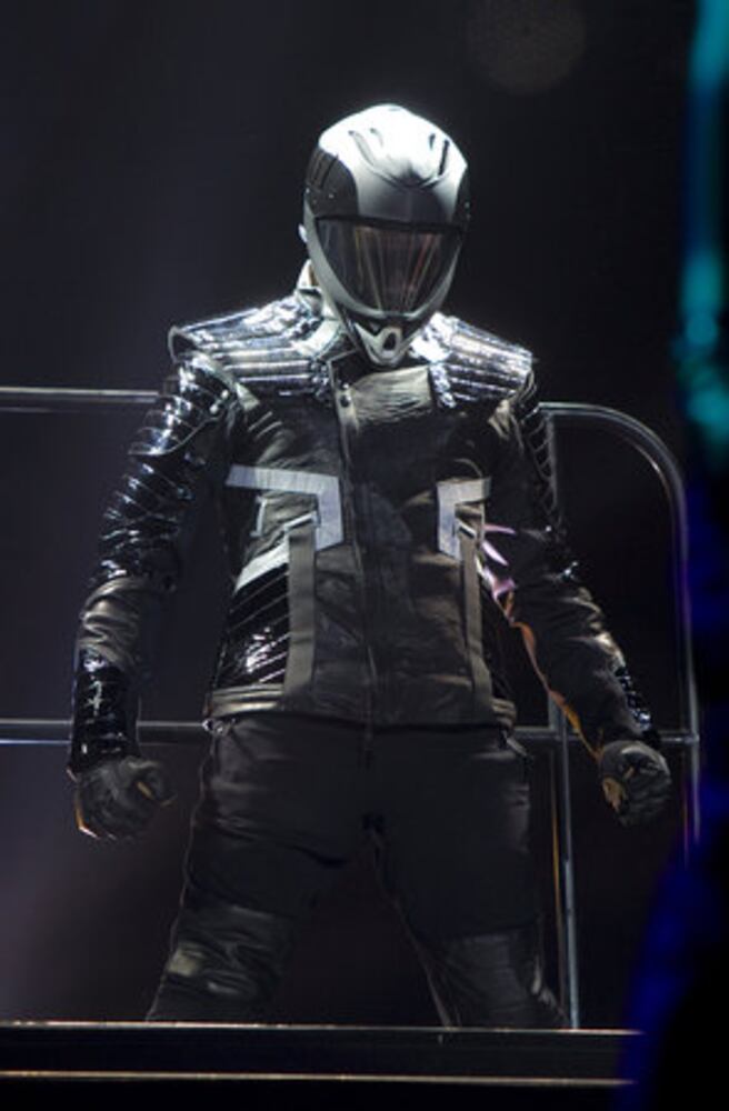 Usher performs in London
