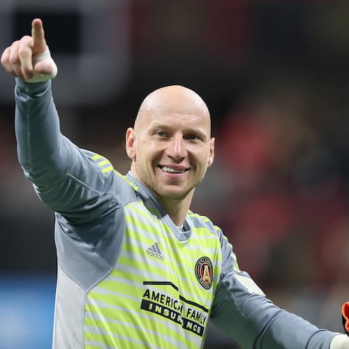 Atlanta United goalkeeper Brad Guzan said he will retire after Saturday's match. (File/AJC)