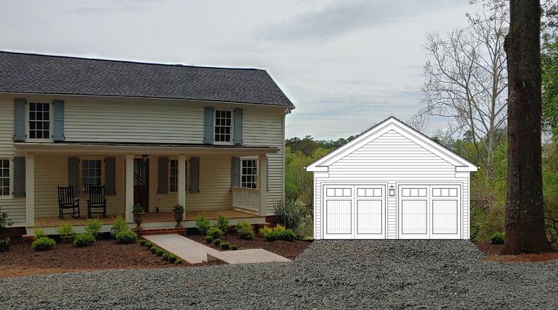 The Roswell City Council recently unanimously approved a request to build a detached garage at 153 Sloan St. adjacent to the historic single-family home at this site. (Courtesy City of Roswell)