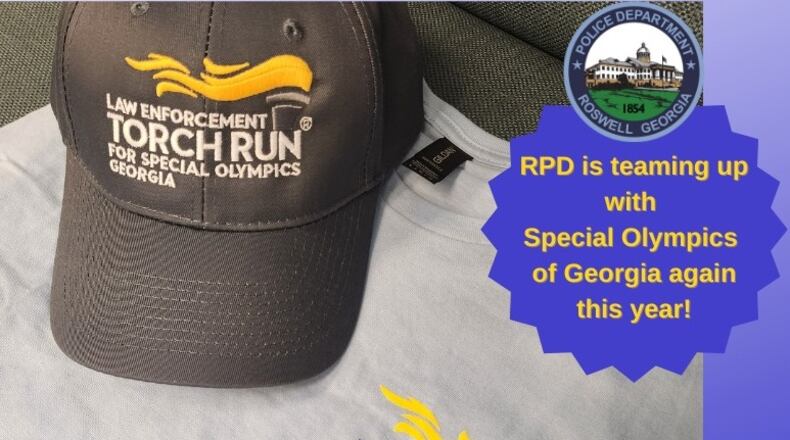 The Roswell Police Department is partnering with Special Olympics Georgia to help Georgia athletes participate in the 2023 State Games. COURTESY ROSWELL POLICE DEPARTMENT