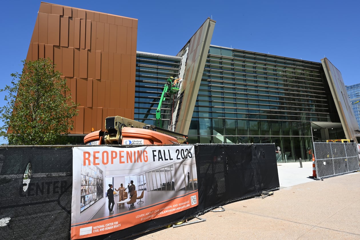 The National Center for Civil and Human Rights is nearing the end of its expansion. The project will add two new wings – totaling approximately 24,000 square feet – for classrooms, exhibits, and event spaces while refreshing the museum’s current offerings. (Hyosub Shin / AJC)