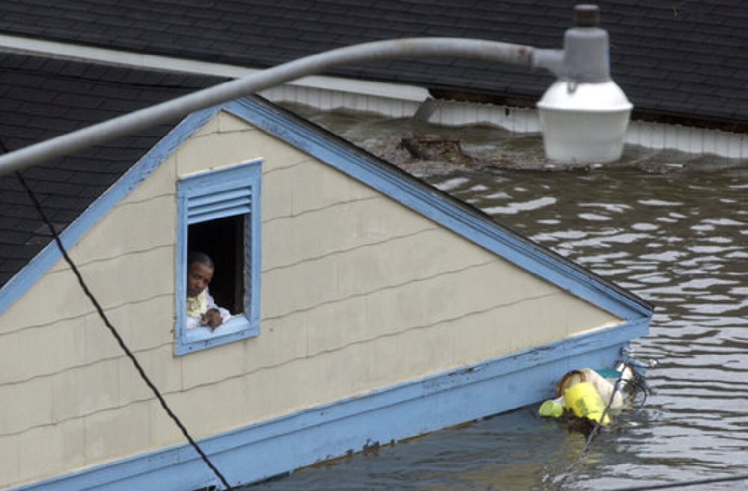 Hurricane Katrina hits New Orleans, August 29, 2005