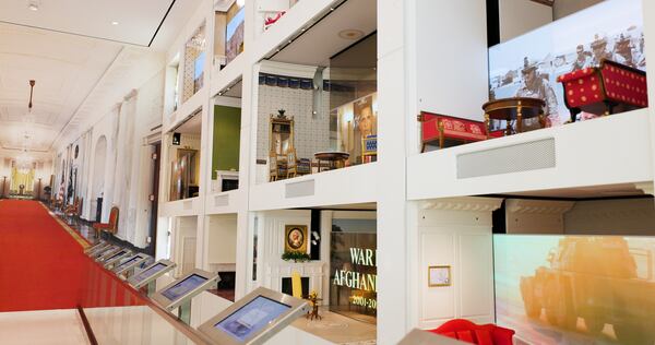 Interactive exhibits showcase individual rooms in the White House.
Courtesy of The White House Historical Association