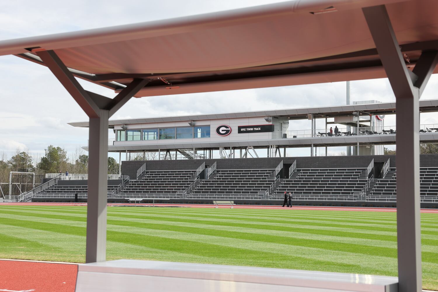 A view of UGA’s new Spec Towns Track facility in Athens on Wednesday, Feb. 18, 2026. (Arvin Temkar/AJC)