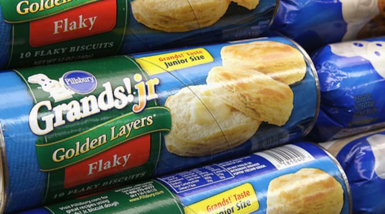 CHICAGO, IL - NOVEMBER 07: Pillsbury ready-to-bake items are displayed at a grocery store on November 7, 2013 in Chicago, Illinois.