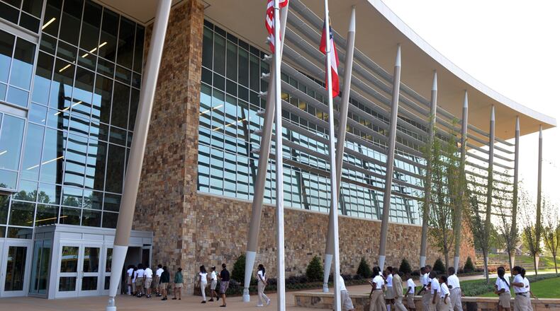 Drew Charter School was placed on lockdown Tuesday afternoon, school officials said.