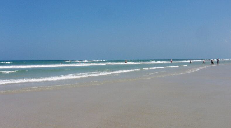 A beach in Volusia County, Fla.