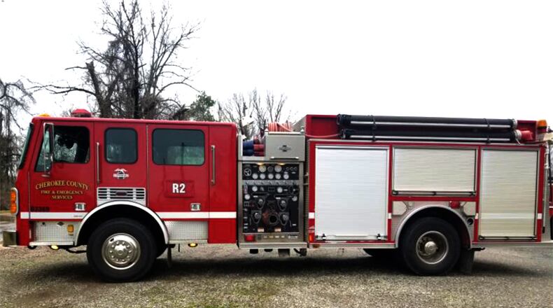 This 20-year-old Cherokee County Fire & Emergency Services engine is one of two being donated by the county to the Baker-Newton Volunteer Fire & Rescue organization, a small, rural department in South Georgia. CHEROKEE COUNTY