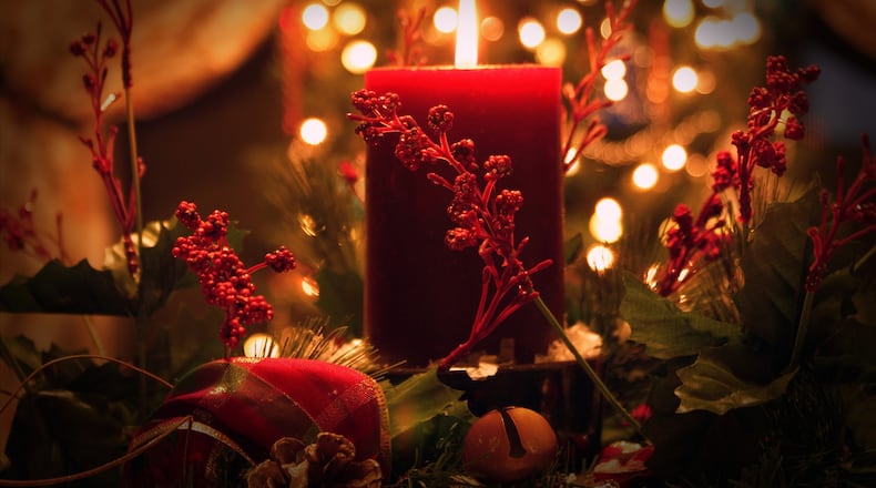 According to fire experts, never use real candles on holiday trees and never leave burning candles unattended. COURTESY PIXABAY